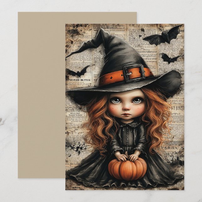 Fright & Delight Halloween Holiday Card (Front/Back)