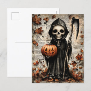 Fright & Delight Halloween Holiday Postcard