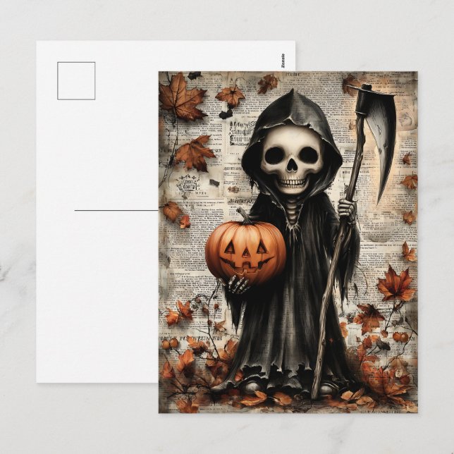 Fright & Delight Halloween Holiday Postcard (Front/Back)