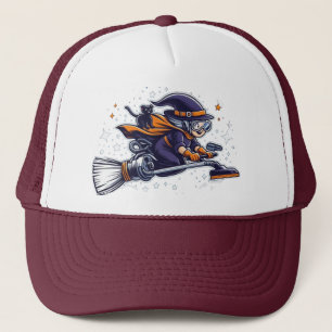 Fright Night Flight: The Witch’s Techy Halloween  Trucker Hat
