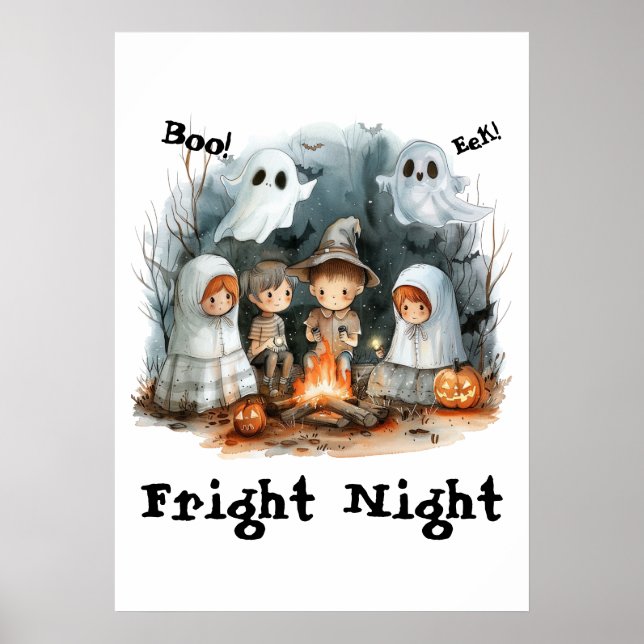Fright Night Glow – Costumes, Candles & Campfire Poster (Front)