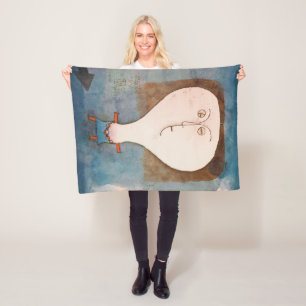 Fright of a Girl, Klee Fleece Blanket