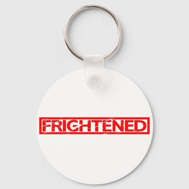 Frightened Stamp Key Ring (Front)