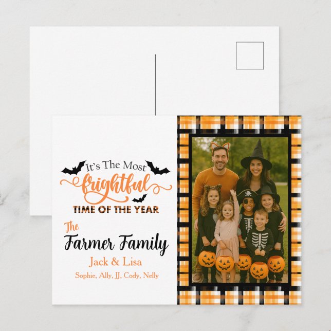 Frightful Fun & Family Magic Holiday Postcard (Front/Back)