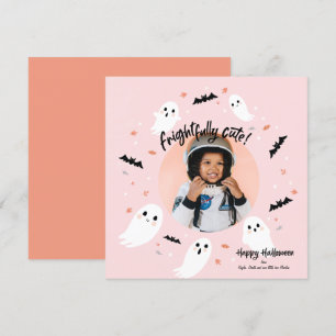Frightfully Cute Happy Halloween photo card