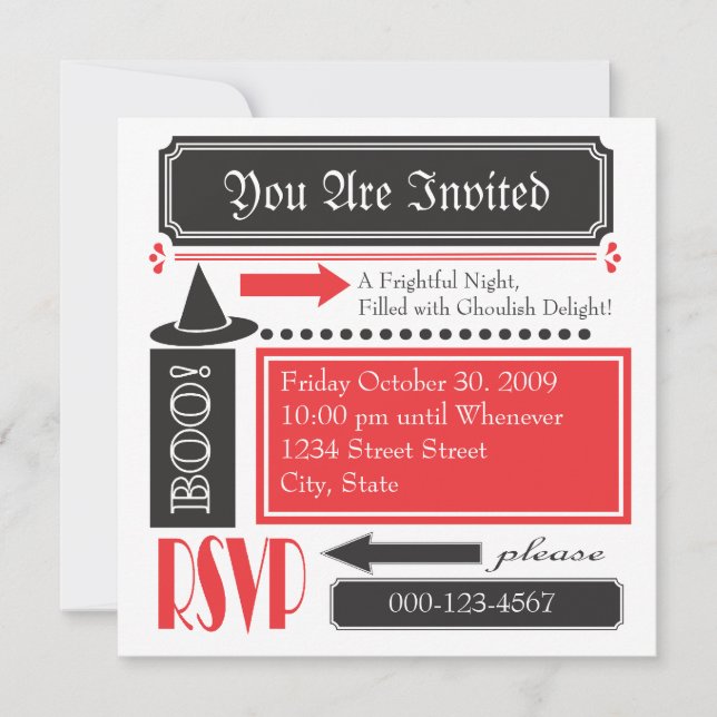 Frightfully Delightful Invitation (Front)