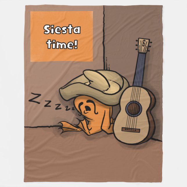 Frijole Frog Siesta Large Blanket (Front)