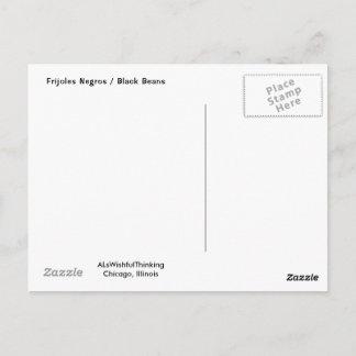 Frijoles Negros / Black Beans Postcard
