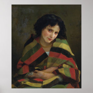 Frileuse by William-Adolphe Bouguereau Poster