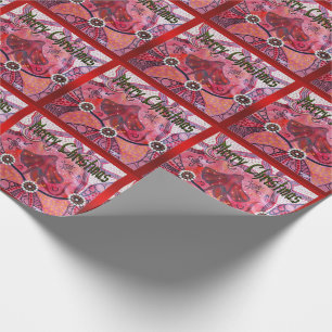 Frill-Neck Lizard Christmas Wrapping Paper