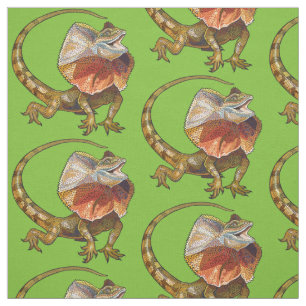 frill necked lizard fabric