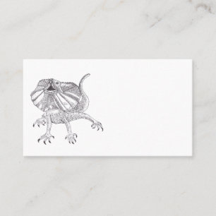 FRILLED-NECK LIZARD BUSINESS CARD