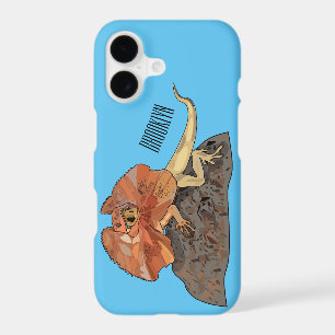 Frilled-neck lizard cartoon illustration