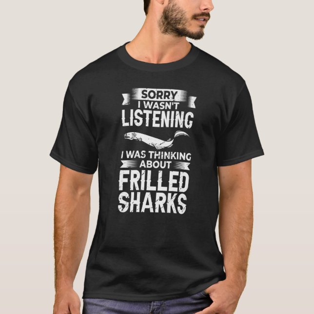 Frilled Shark Animal Tooth  Ocean T-Shirt (Front)