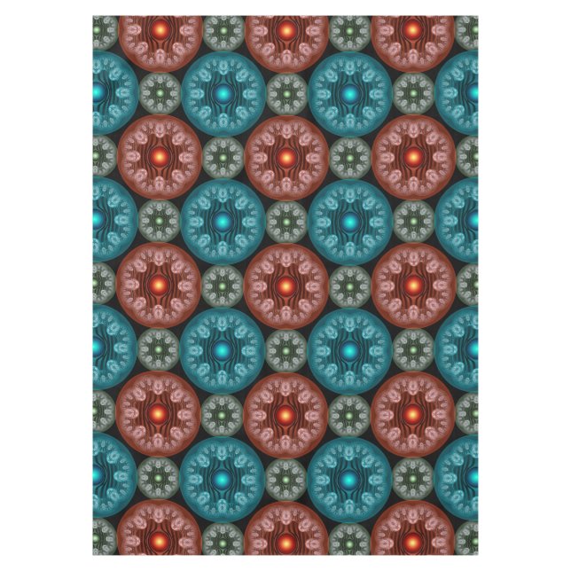 Frilly colourful decoration tablecloth (Front)