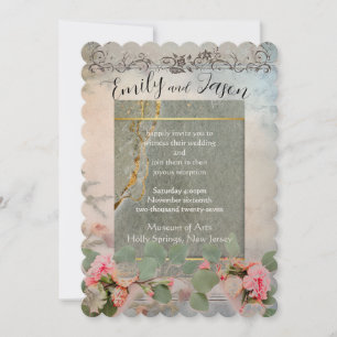 Frilly Elegance Flat Wedding Invitation