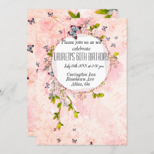 Frilly enchanting birthday invitation