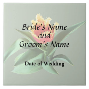 Frilly Orange Tulip Wedding Products Tile
