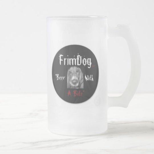 FrimDog Frosted Mug (side logos)