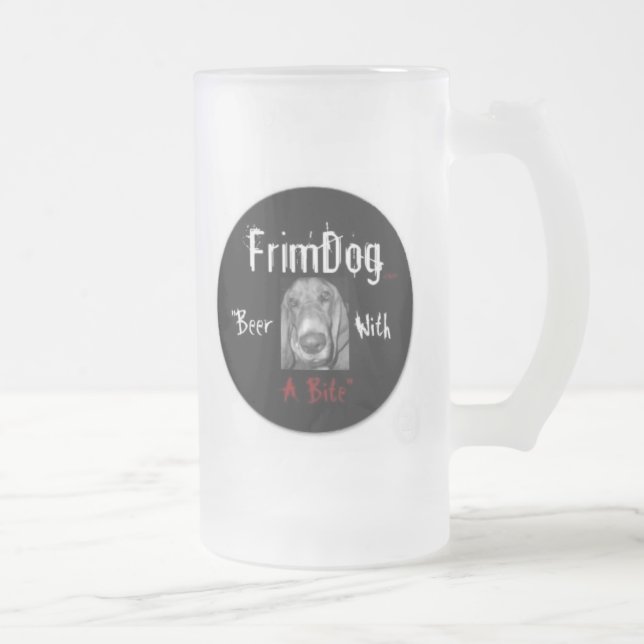 FrimDog Frosted Mug (side logos) (Right)