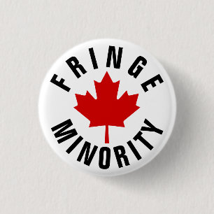 Fringe Minority Canada Maple Leaf Canada Protest 3 Cm Round Badge