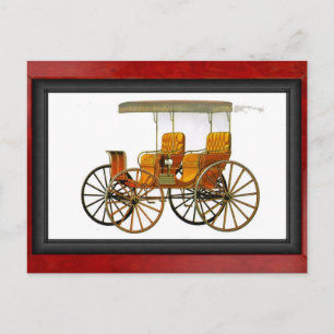 Fringe topped Surrey Postcard