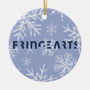 FringeArts Ceramic Ornament - Snowflakes