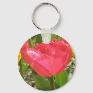 Fringed Tulips Keychain