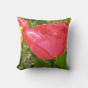 Fringed Tulips Pillow