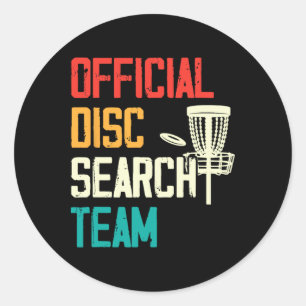 Frisbee Disc Golf Player Disc Golfer Flying Disc S Classic Round Sticker