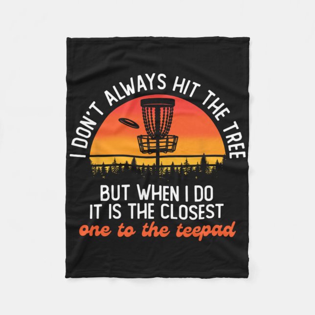 Frisbee Disc Golf Player Disc Golfer Flying Disc S Fleece Blanket (Front)