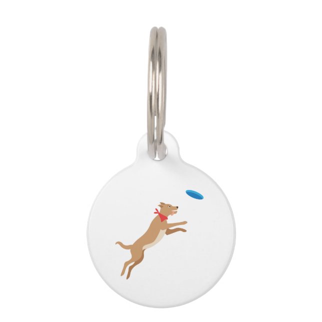Frisbee Dog Pet Tag (Front)