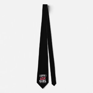 Frisbee Gift Throw Like A Girl Keep Up Disc Golf Tie