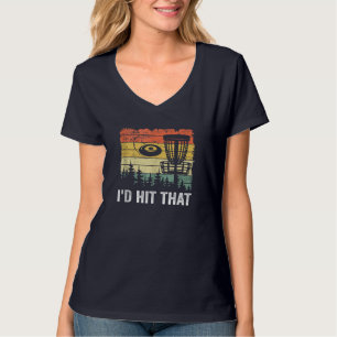 Frisbee Golf Basket Funny Disc Golf Vintage I'd Hi T-Shirt