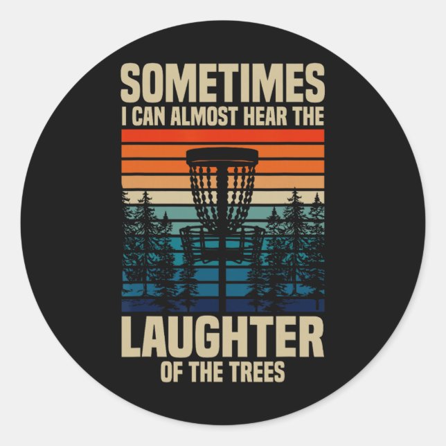 Frisbee Golf Disc Golf  Classic Round Sticker (Front)
