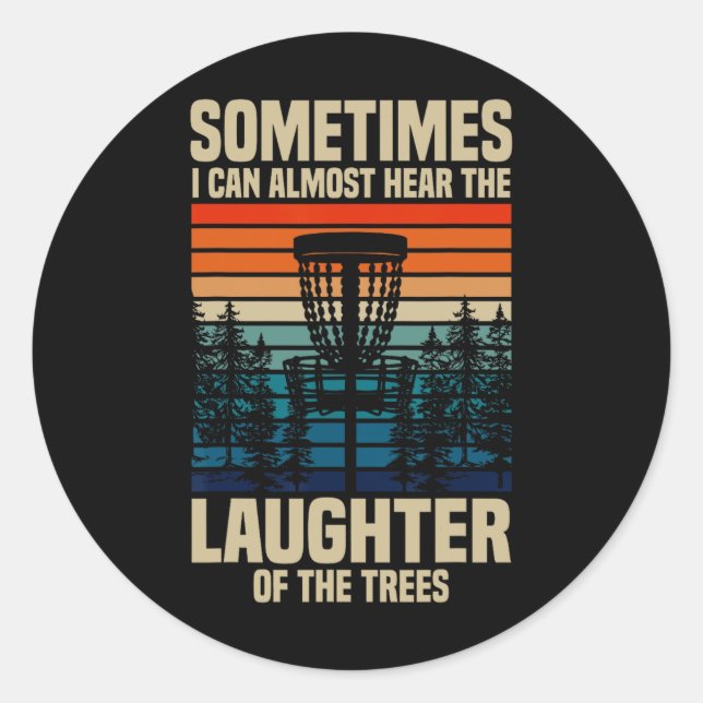 Frisbee Golf Disc Golf  Classic Round Sticker (Front)