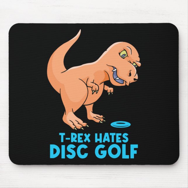 Frisbee Golf Disc Golf Funny T Rex Kids  Mouse Mat (Front)