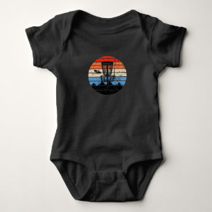 Frisbee Golf Disc Golf Retro Baby Bodysuit