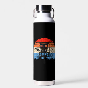 Frisbee Golf Disc Golf Retro Water Bottle