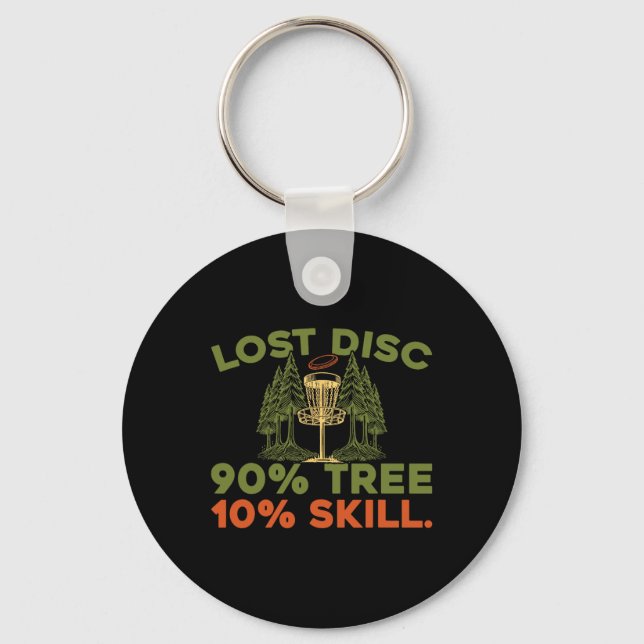 Frisbee Golf Disc Outdoor Sport - Tree  Key Ring (Front)