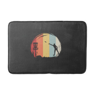 Frisbee Golf Retro Bath Mat