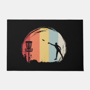 Frisbee Golf Retro Doormat