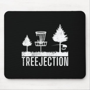 Frisbee Golf Treejection Funny Disc Golf Mouse Mat