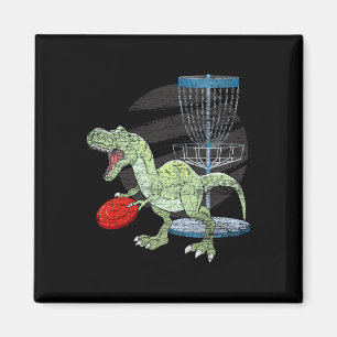 Frisbee Golfer T Rex Dinosaur Golf Player Dino Dis Magnet