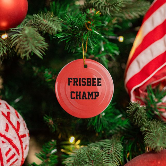 Frisbee Lover Personalised Ornament (Creator Uploaded)