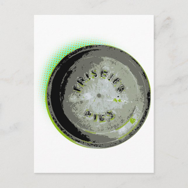 Frisbee Pie Tin Earth Colours Postcard (Front)