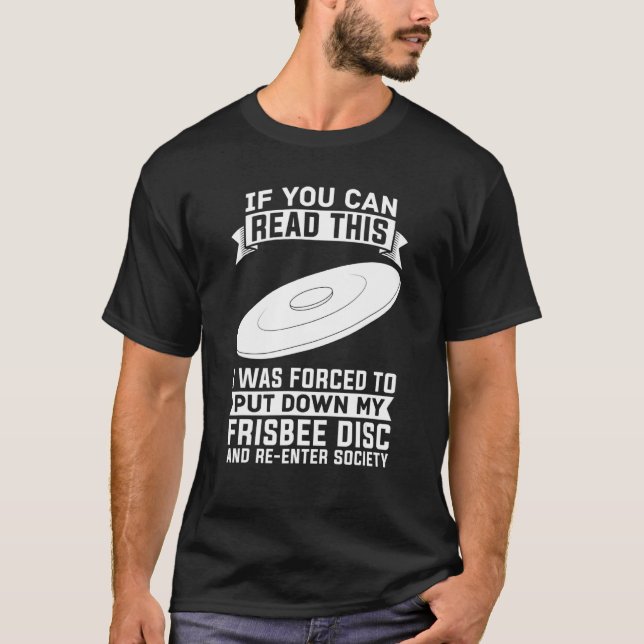 Frisbee Player Frolf Flying Frisbee Disc Golf T-Shirt (Front)