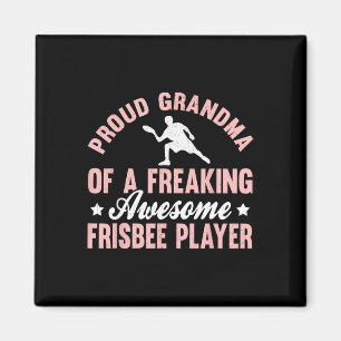 Frisbee Player Ultimate Frisbee Disc Golf Grandma  Magnet