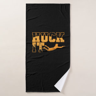 Frisbee Sport Huck It Bath Towel
