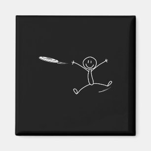 Frisbee Stickman Disc Golf Funny Ultimate Frisbee  Magnet